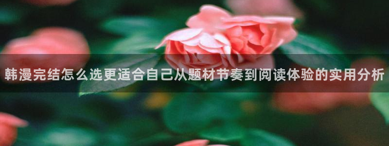七七漫画漫画目录：韩漫完结怎么选更适合自己从题材节奏到阅读体验的实用分析