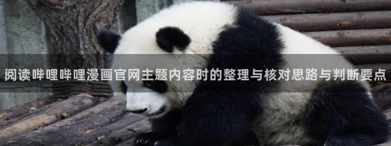 七七漫画网页地址：阅读哔哩哔哩漫画官网主题内容时的整理与核对思路与判断要点