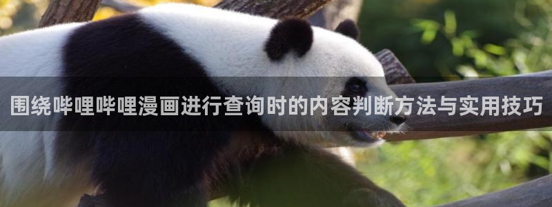 歪歪漫画首页入口：围绕哔哩哔哩漫画进行查询时的内容判断方法与实用技巧